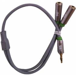 CABLE PLUG 3.5ST A 2 JACK...