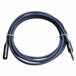 Cable Extensión de Audio Plug a Jack 3.5mm TRS de 1.80 Metros