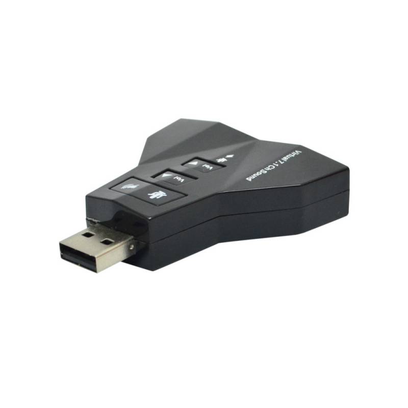 Tarjeta de Sonido Externa USB 2.0 a Audio Virtual 7.1 — ZonaTecno