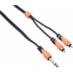 CABLE PLUG 1/4M A 2 PLUG...