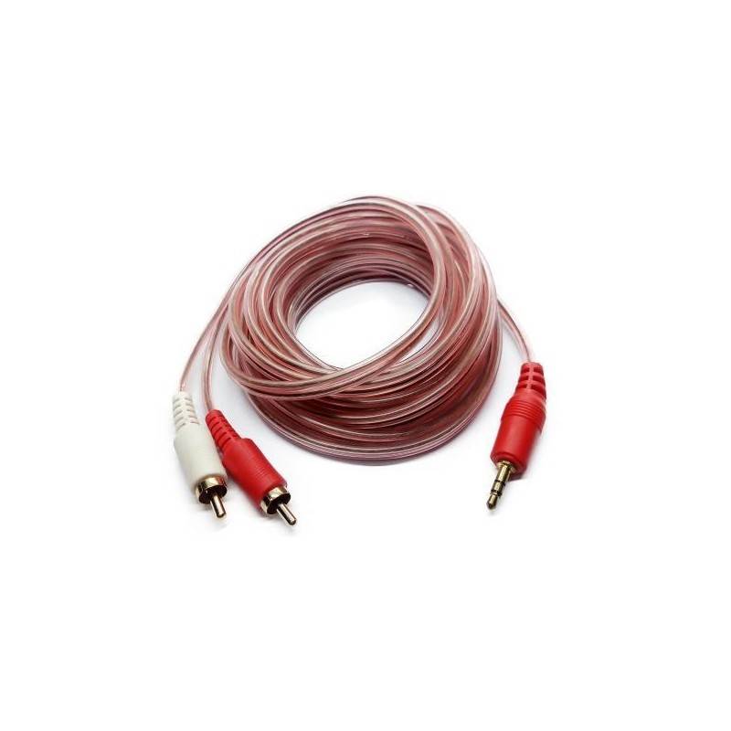 BestPlug 50 cm Court câble audio LR Câble stéréo Rca câble Cynch Rca Rca  HiFi Rca Fiche Rca câble Rca 0,5 m 50 cm rouge blanc sur rouge blanc 2 x  Rca