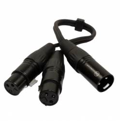 CABLE 2JACK XLR A PLUG XLR...