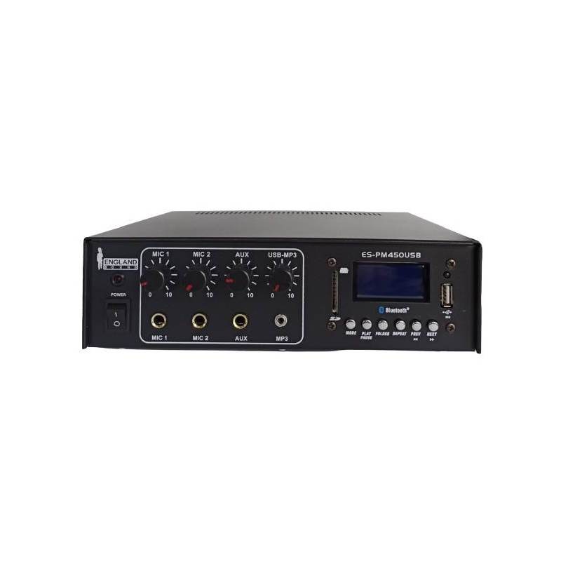 AMPLIFICADOR ENGLAND SOUND PM450USB 30WRMS 4CH/USB