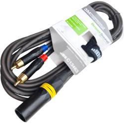 CABLE PLUG XLR A 2 RCA 3...