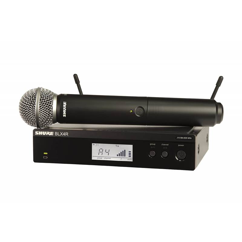 Shure, micrófono vocal dinámico con preamplificador integrado