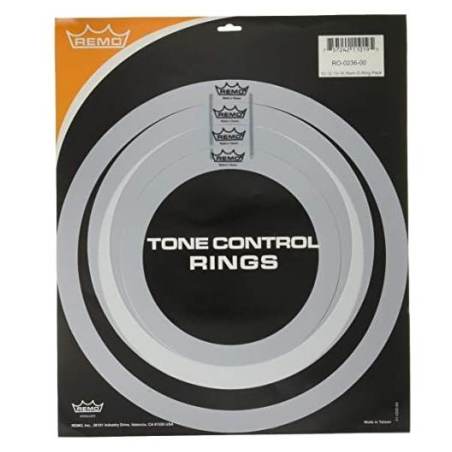 Anillos De Control De Tono Para Batería: Pack De 4 (10,12,14,16 Pulgadas) – Amortiguación Silenciosa Y Efectiva