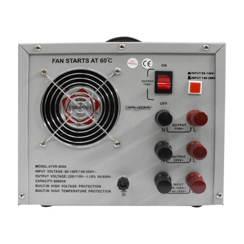 REGULADOR DE VOLTAJE 8000 WATTS NIPPON AMERICA ATVR8000