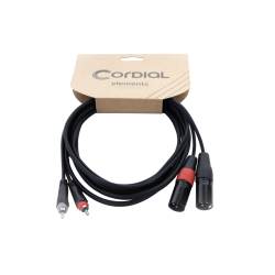 CABLE 2 PLUG XLR A 2 RCA...