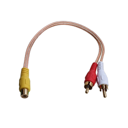 CABLE 1 JACK RCA A 2 PLUG...