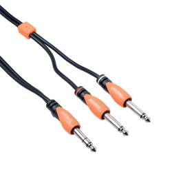 CABLE PLUG 1/4ST A 2PLUG...