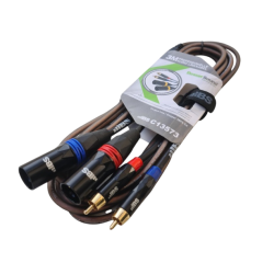CABLE 2 PLUG XLR A 2 RCA 3...