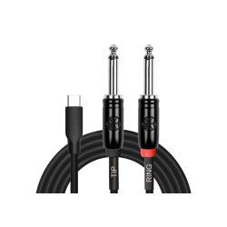CABLE USB(C) A 2 PLUG 1/4...