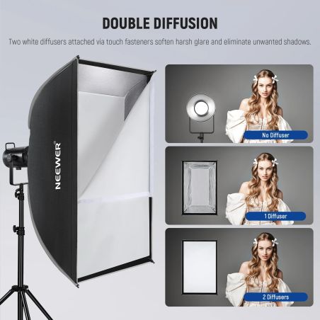Retangular Softbox SOFTBOX RECTANGULAR NEEWER NS93P (60 x 90CM)