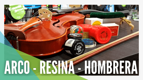 arco, resina, pez, hombrera viola, violin, chelo