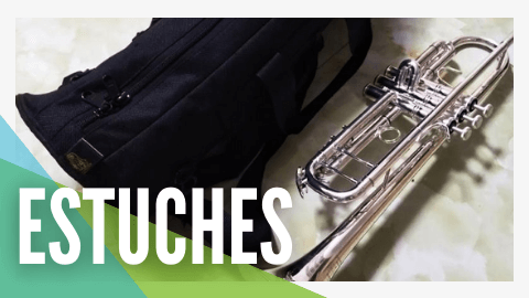 estuches para trompeta, saxo, clarinete, flauta, trombon